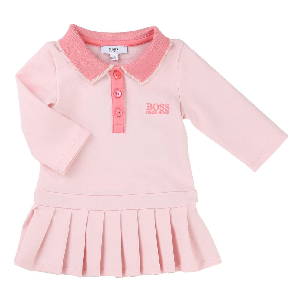 BOSS-SET DRESS+LEGGINGS-J98157-44L PINK PALE-Default-BOSS-kids atelier