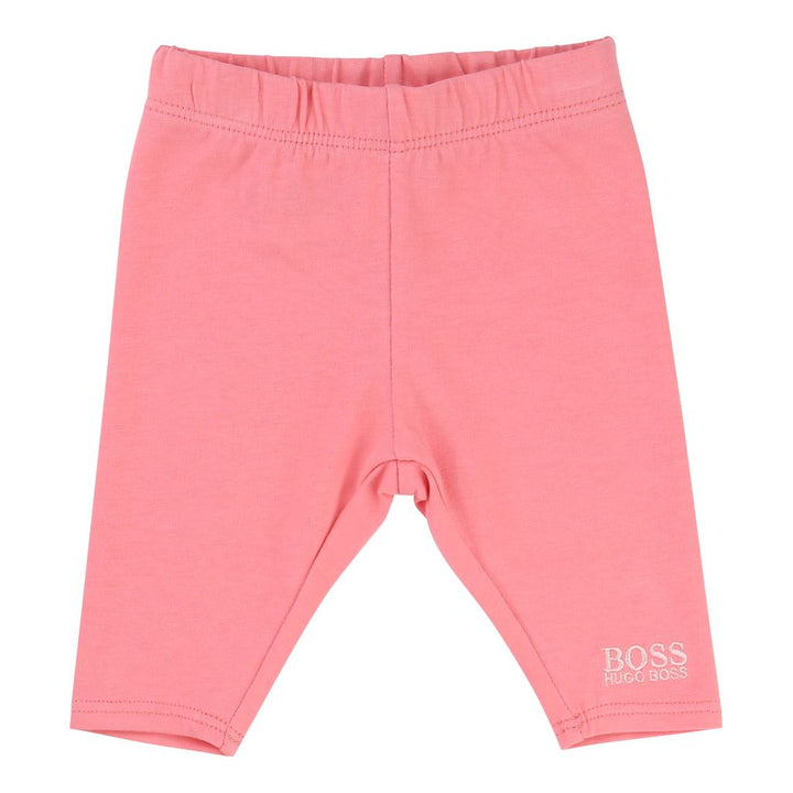 BOSS-SET DRESS+LEGGINGS-J98157-44L PINK PALE-Default-BOSS-kids atelier
