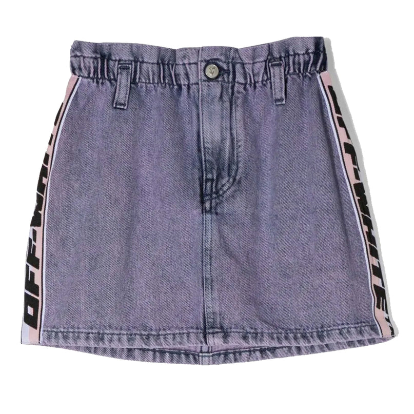 ow-Logo Denim Skirt-ogyf004f22den0013010