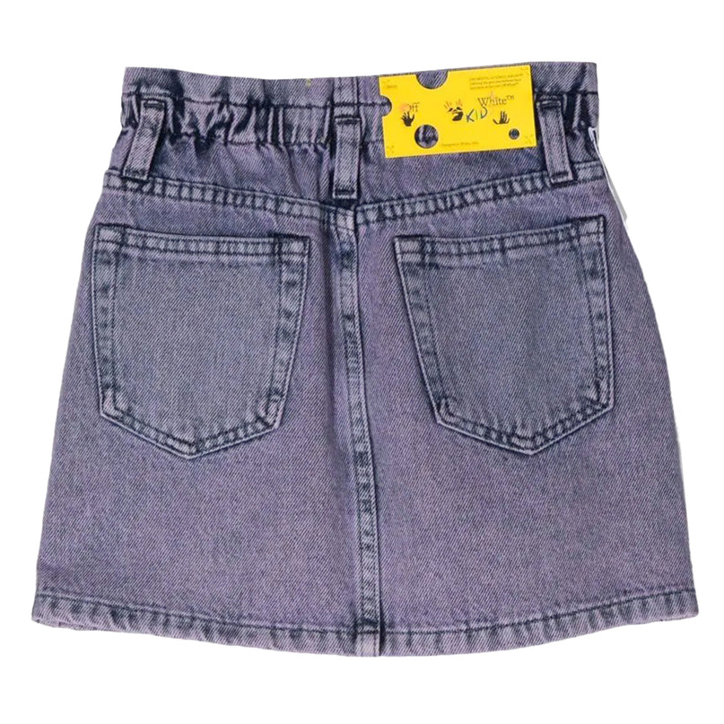 ow-Logo Denim Skirt-ogyf004f22den0013010