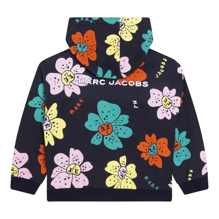 mj-w15627-84e-Floral Print Zip-Up Hoodie