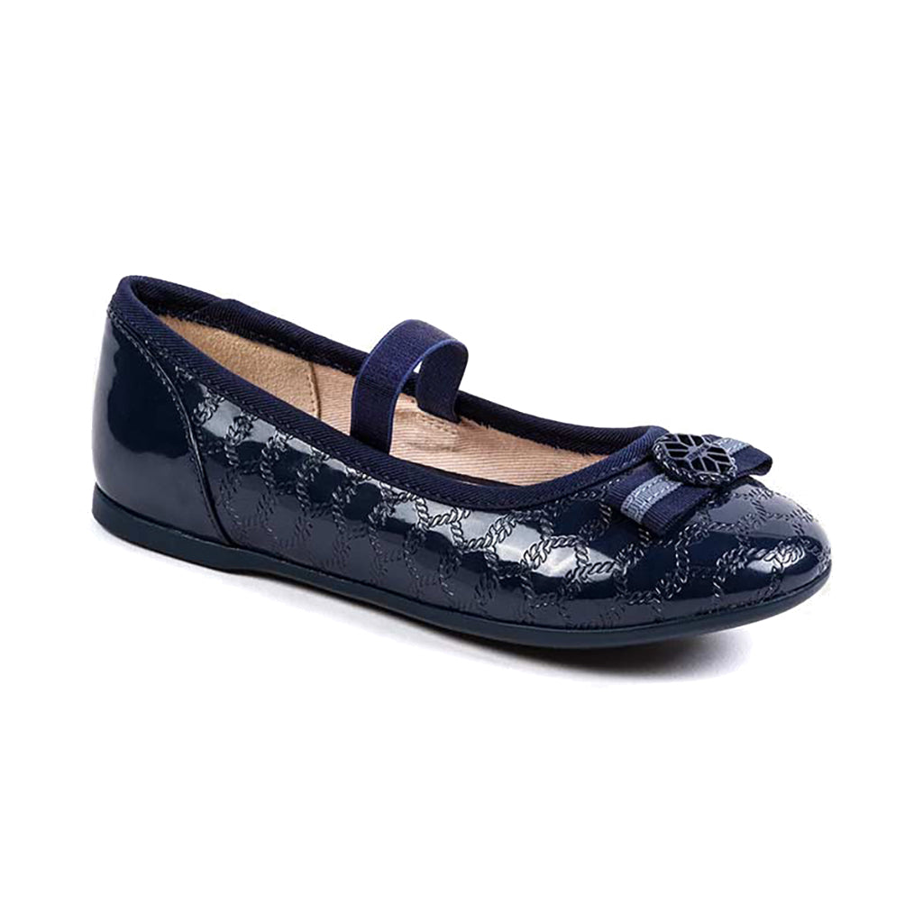 Girls navy ballet hotsell flats