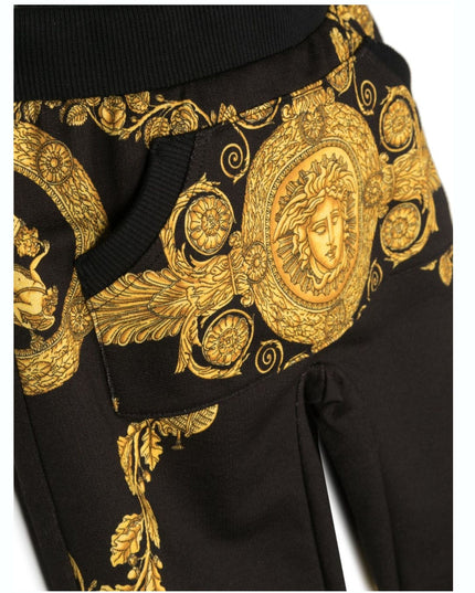 versace-Black Maschera Baroque Sweatpants-1007470-1a07287-5b000