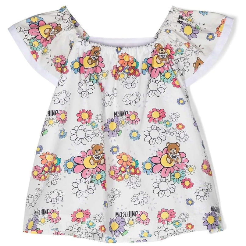 moschino-Teddy Bear Cotton Dress-mav094-s0q08-84328
