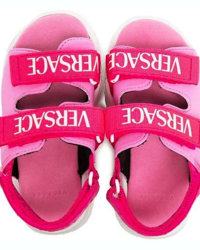 versace-1008521-1a06105-2pi10-Pink Logo Sandal
