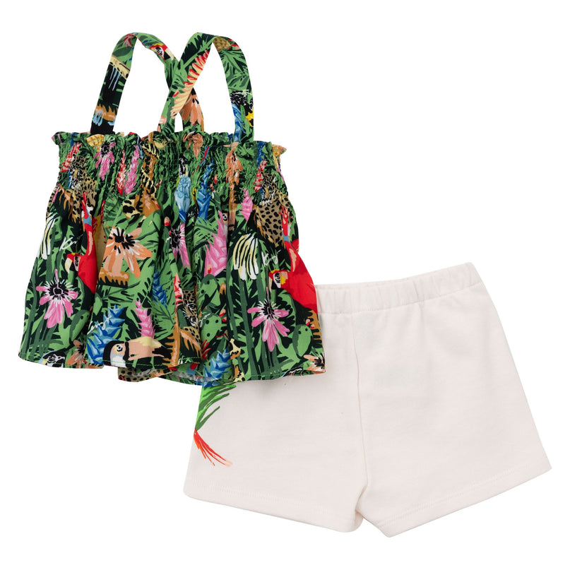 Green Jungle Print Outfit