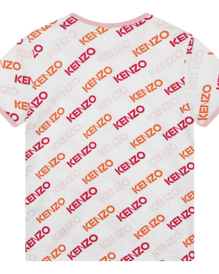kenzo-k15634-10p-White Logo T-Shirt