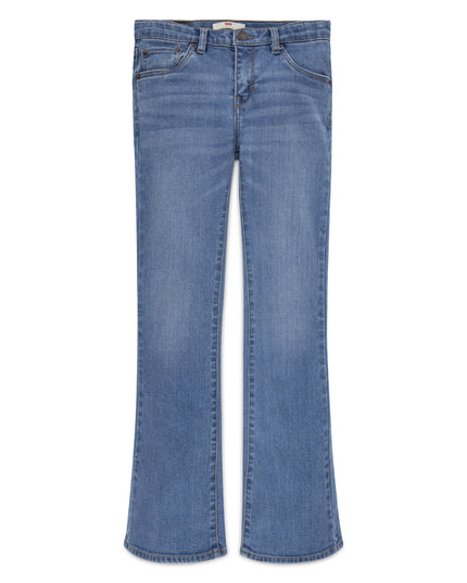 Blue Bleach Flared Jeans