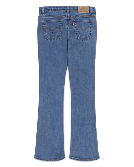 Blue Bleach Flared Jeans
