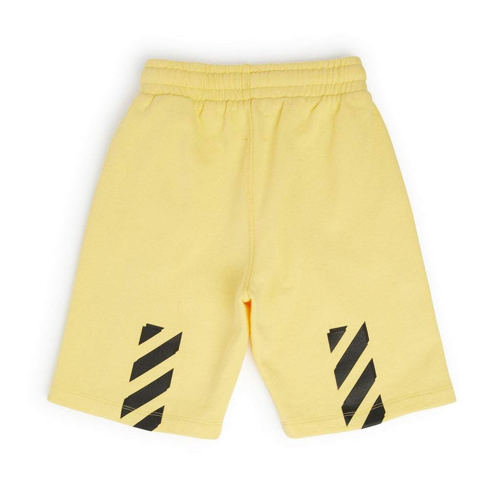off-white-obci001s23fle0011810-Yellow Logo Shorts