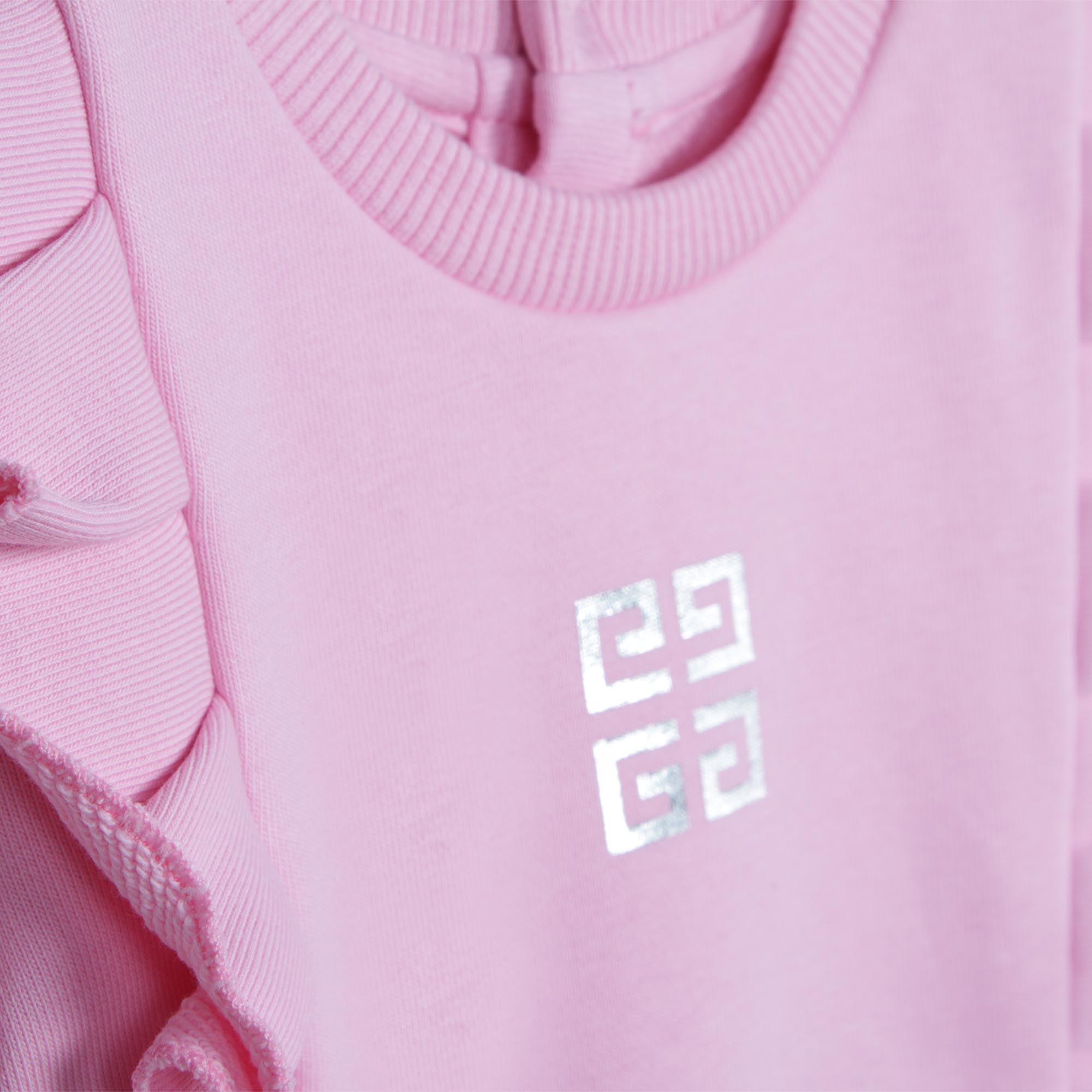 Pink 4G Logo Frill Dress kids atelier