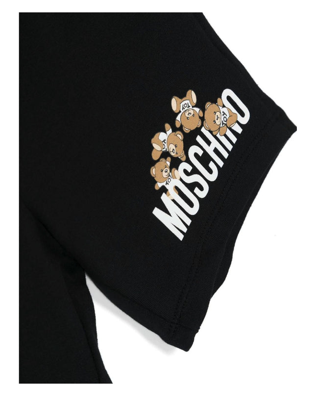 moschino-Black Cotton Teddy Bear Shorts-mnq00n-lca19-60100