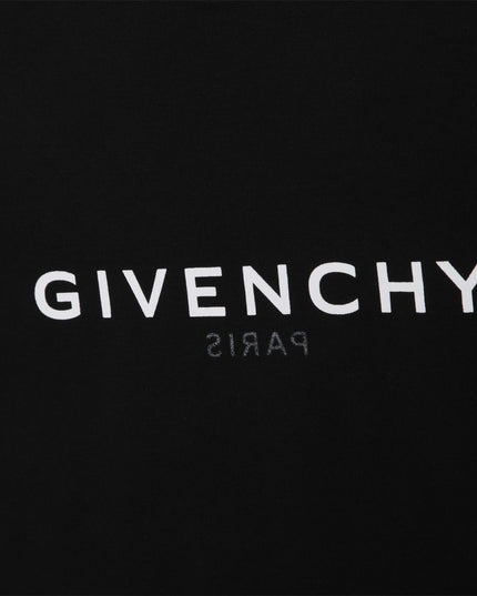 givenchy-h15296-09b-kg-Black Logo T-Shirt