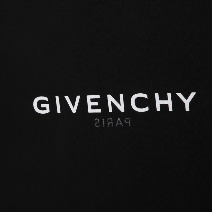 givenchy-h15296-09b-kg-Black Logo T-Shirt