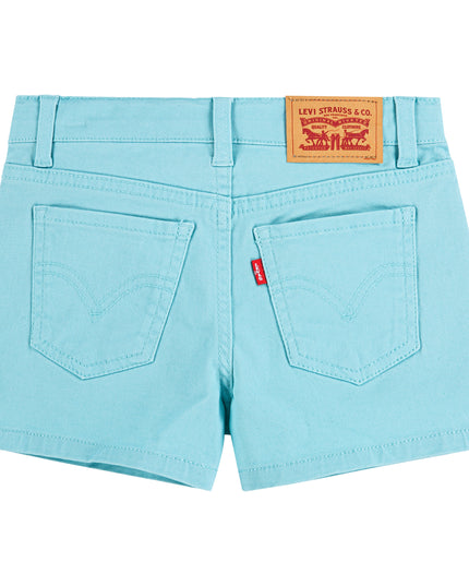 Teal Blue Embroidered Shorts
