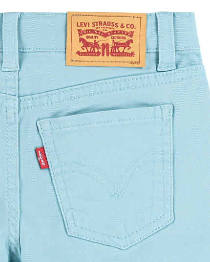 Teal Blue Embroidered Shorts