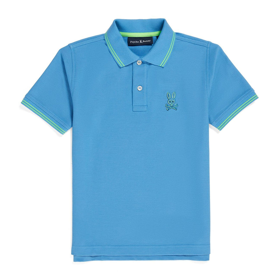 Psycho Bunny-B0K937Y1PC-KIDS EMBROIDERED POLO-466 COOL BLUE - kids