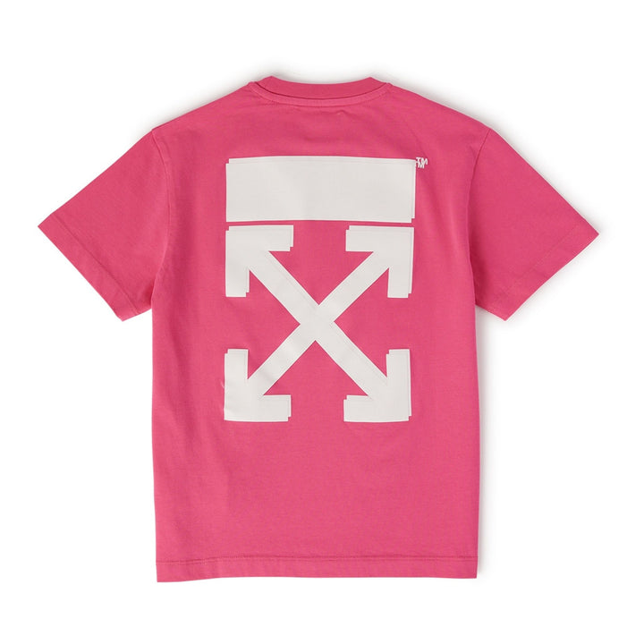 off-white-ogaa001s23jer0013201-Pink Logo T-Shirt