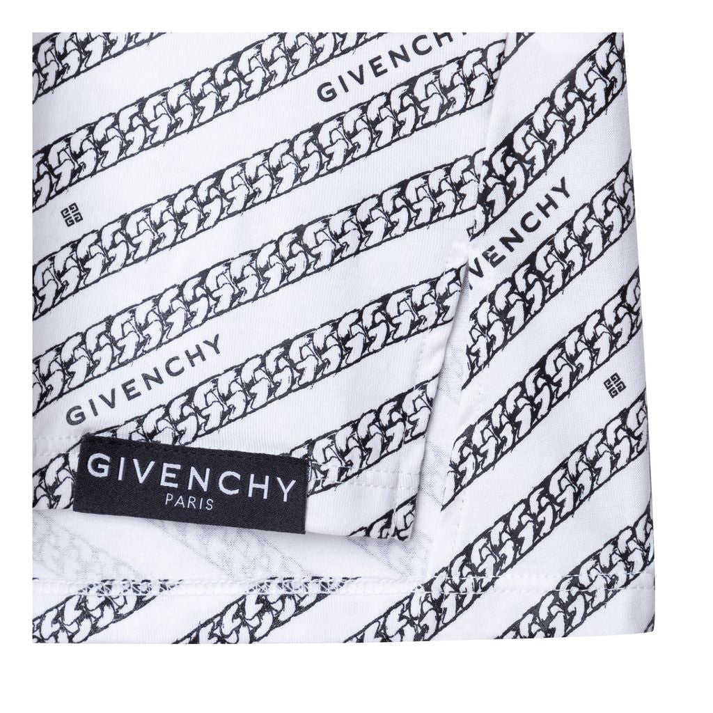 givenchy-Girls Gray & White T-Shirt-h15220-10b