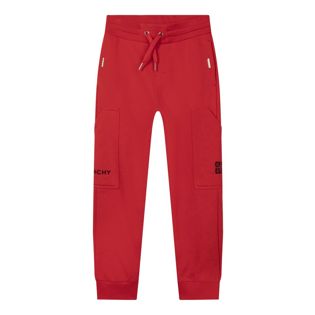 givenchy-h24187-991-Red Logo Sweatpants