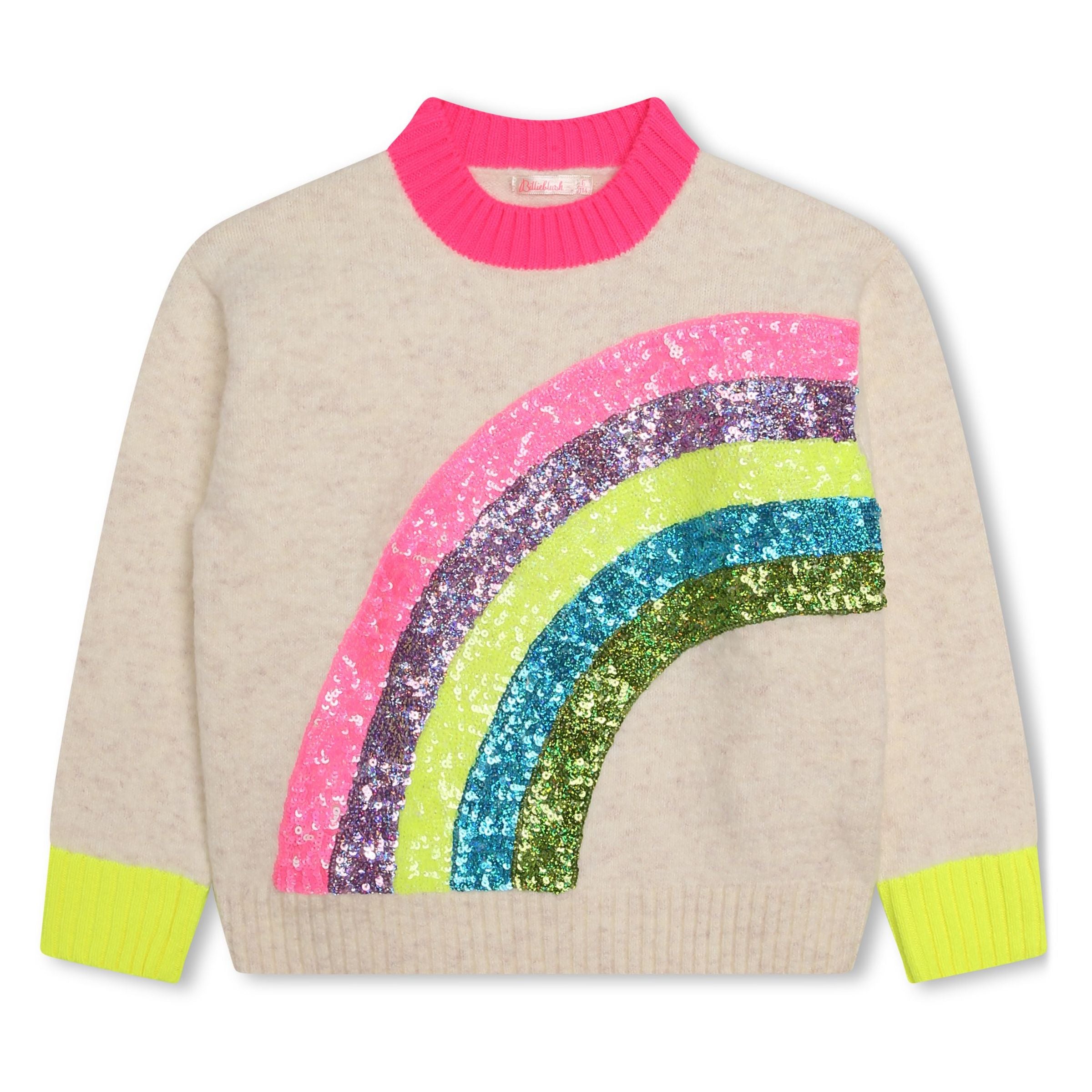 Glitter rainbow clearance jumper