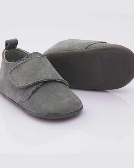 Gray Strap Booties