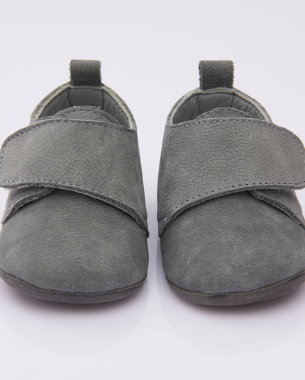 Gray Strap Booties