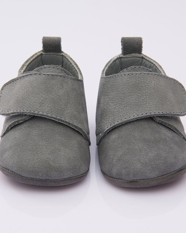 Gray Strap Booties