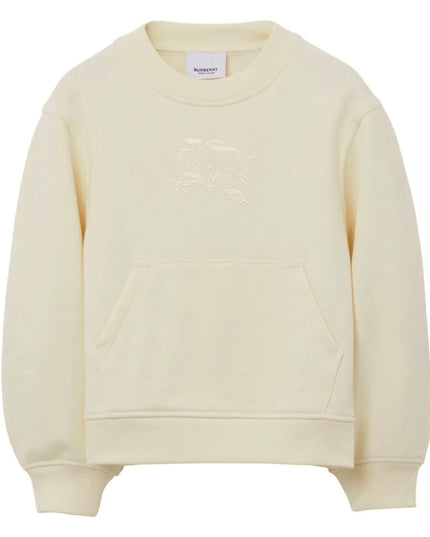 burberry-8068947-Ivory EKD Embroidered Cotton Sweatshirt-132359-a7733