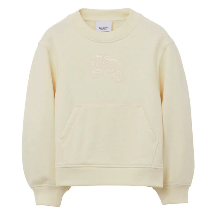 burberry-8068947-Ivory EKD Embroidered Cotton Sweatshirt-132359-a7733