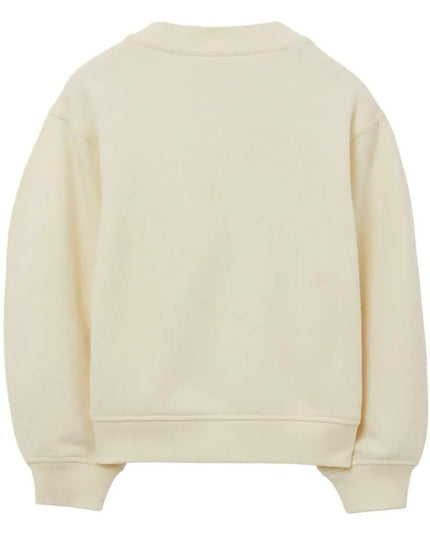 burberry-8068947-Ivory EKD Embroidered Cotton Sweatshirt-132359-a7733
