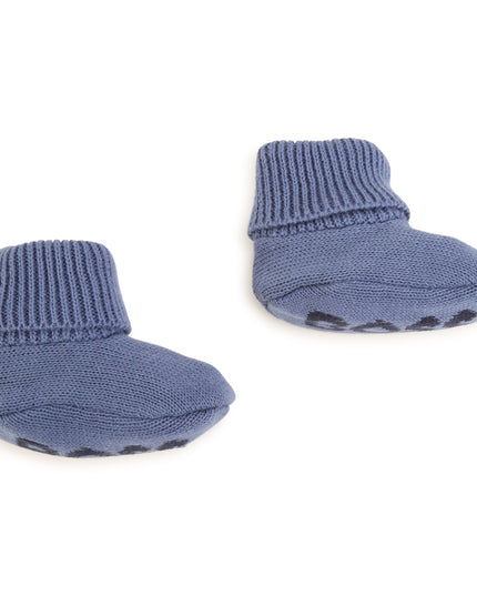 boss-j98423-849-Blue Hat & Booties Baby Gift Set