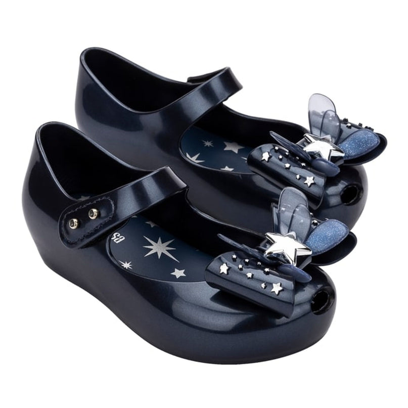 melissa-mini-melissa-ultragirl-star-ii-35725-as255-Metallic Blue Ballet Flat