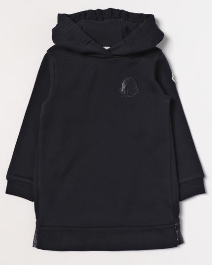 moncler-Navy Blue Sweatshirt Dress-i2-954-8i000-03-899ps-778