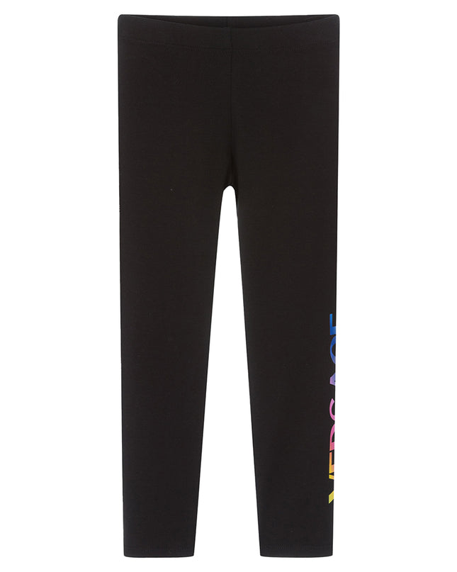 versace-Black Logo Leggings-1000042-1a04857-2b070