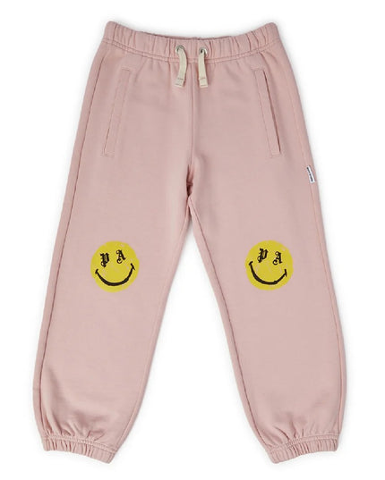 PALM ANGELS -PGCH001F23FLE0013415-PA SMILEY BRUSH SWEATPANT ROSE PINK YELL