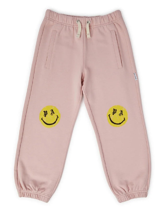 PALM ANGELS -PGCH001F23FLE0013415-PA SMILEY BRUSH SWEATPANT ROSE PINK YELL