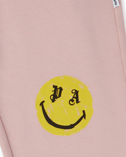 PALM ANGELS -PGCH001F23FLE0013415-PA SMILEY BRUSH SWEATPANT ROSE PINK YELL