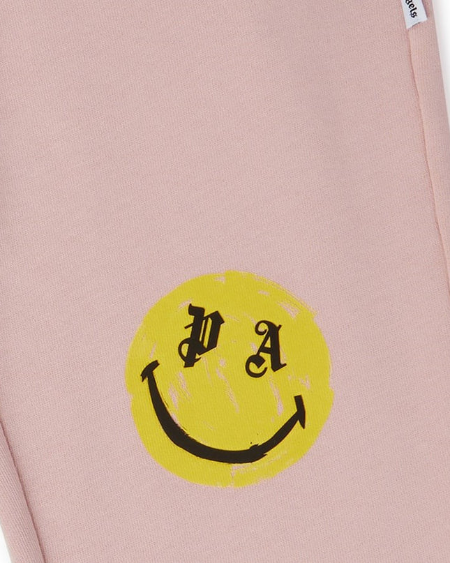PALM ANGELS -PGCH001F23FLE0013415-PA SMILEY BRUSH SWEATPANT ROSE PINK YELL