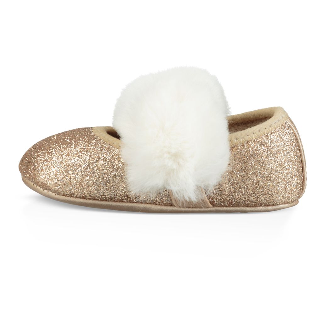 Ugg fluff 2025 glitter ballet flat