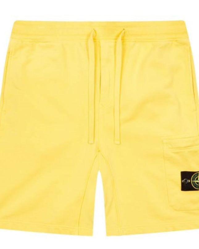 stone-island-Yellow Bermuda Shorts-7616l0322-v0030