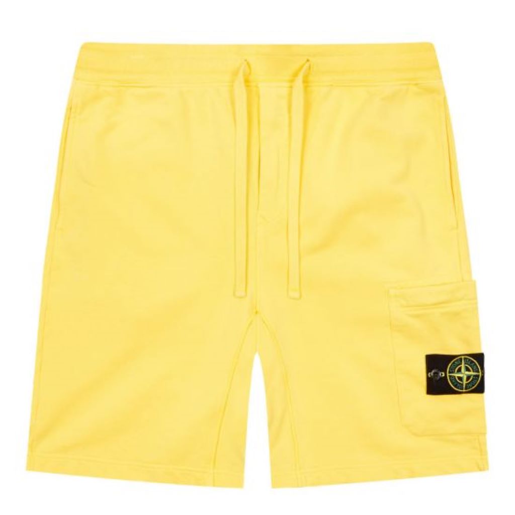 stone-island-Yellow Bermuda Shorts-7616l0322-v0030