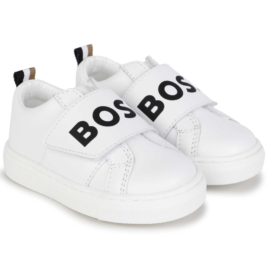 boss-j09195-10p-bb-White Leather Sneakers