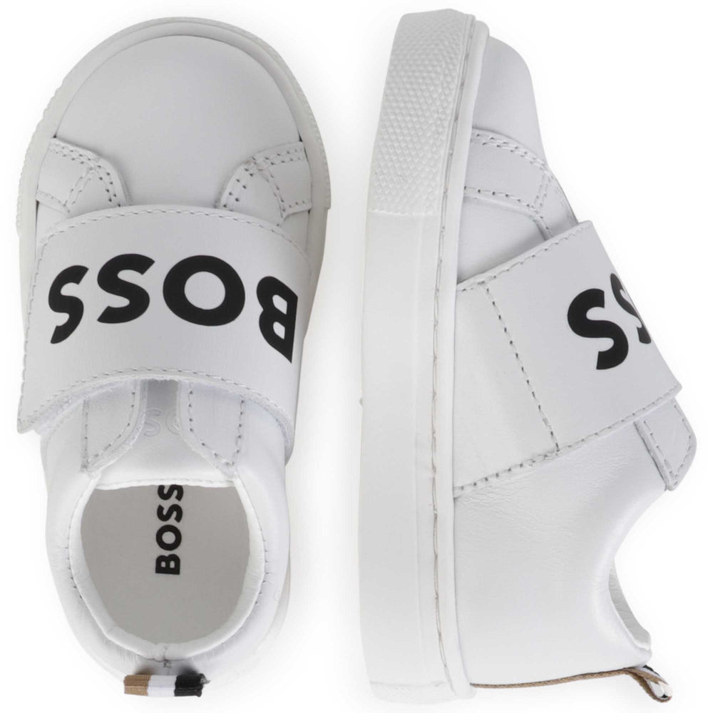 boss-j09195-10p-bb-White Leather Sneakers