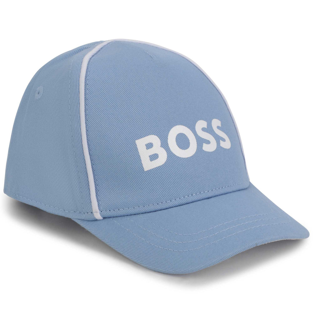 boss-j01139-77a-Blue Logo-Print Baseball Cap