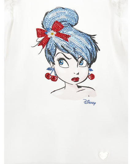monnalisa-White Tinker Bell T-Shirt-19a607-1012-0099