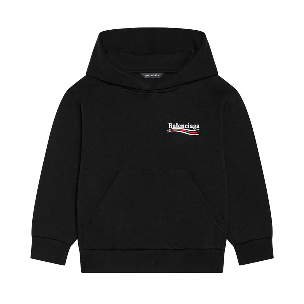 balenciaga-Black Logo Hoodie-682019tmve61070