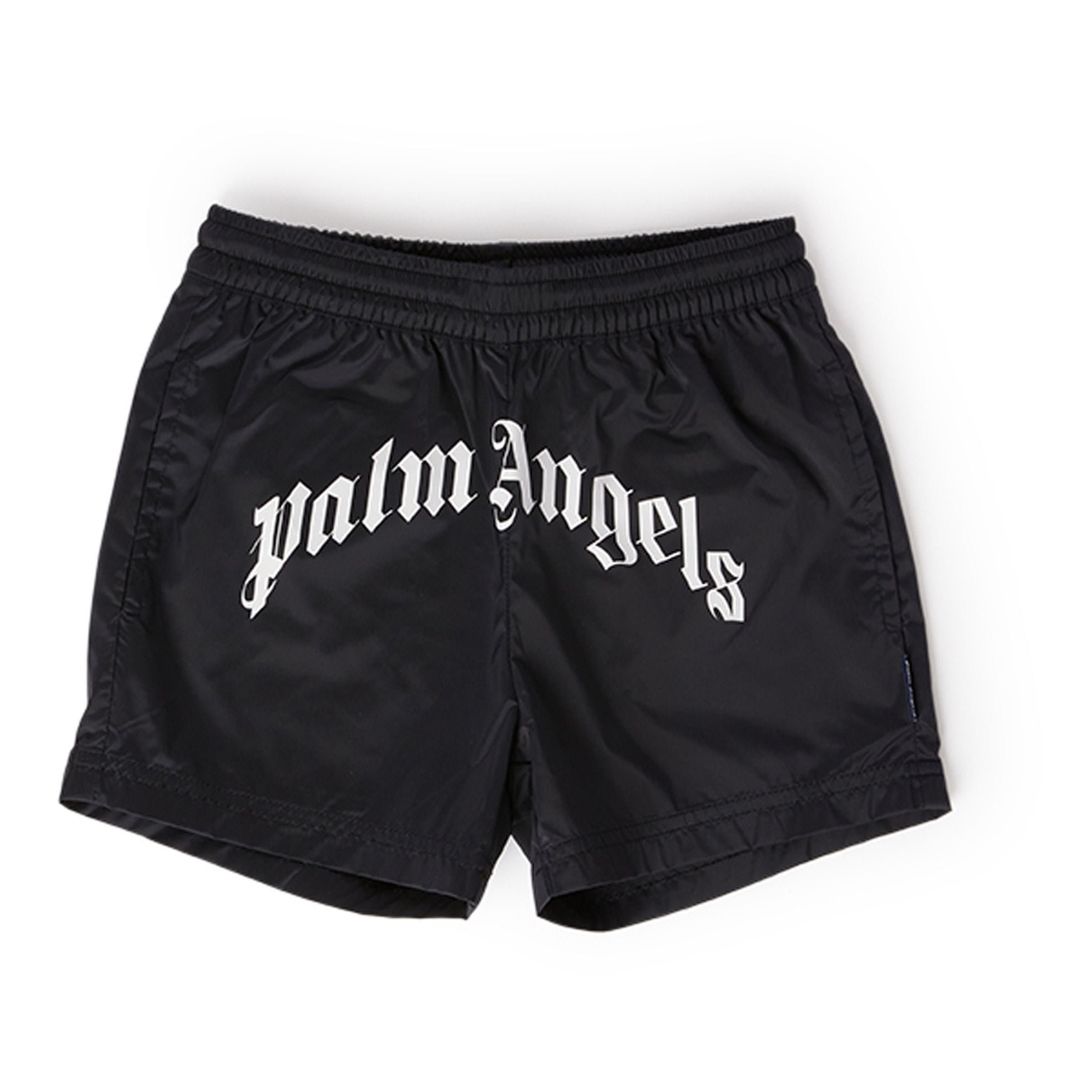 PALM ANGELS, Black Men's Swim Shorts