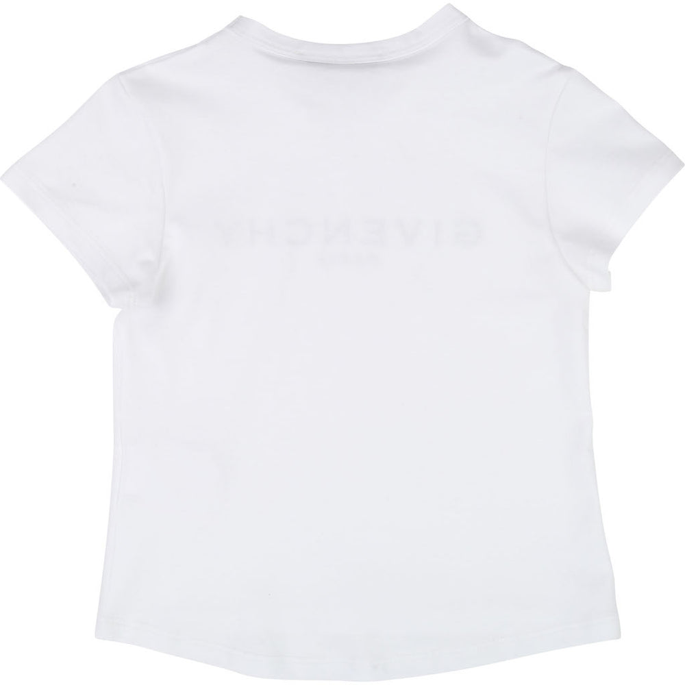 Givenchy White Logo Short Sleeve T-Shirt -h15087-10b