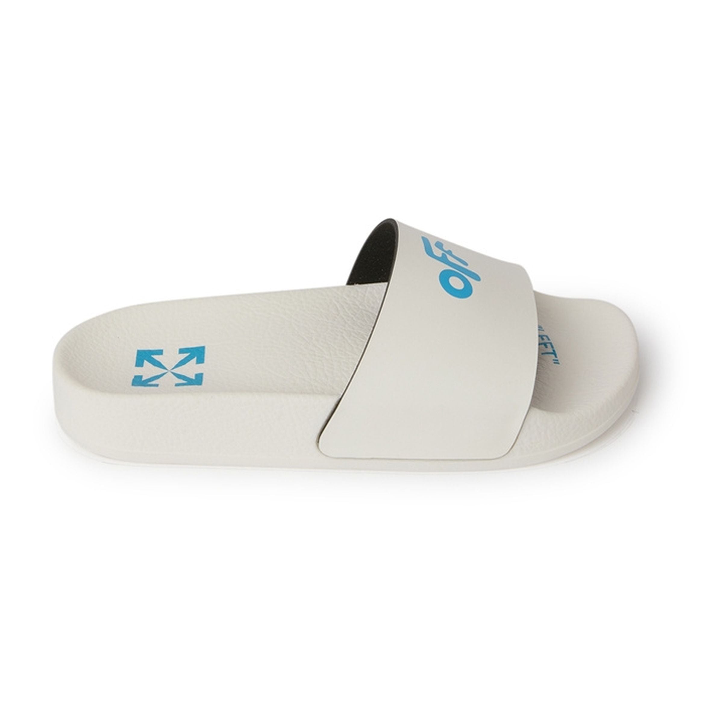 Off White Obic001S23Pla0016140 Pool Slider Off Beige Light Blue 31 in 742 757 Shop Bazaar